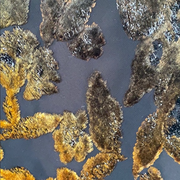 VINTAGE 90’s SLIP Floral velvet slip dress -p - Picture 3 of 5